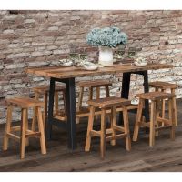 Kings Bridge Rustic Industrial Pub Collection - Clear Finish