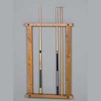 Barnwood Wall Frame Cue Rack - Honey Pine Finish