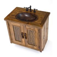 Barnwood Vanity with Wildwood Door Panels