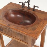 Stony Brooke Rustic Reclaimed Open Barnwood Vanity