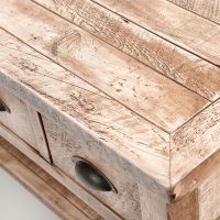 Rough Sawn Timber Frame Open Shelf Vanity