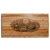 Walk on the Wild Side Hand Carved Cedar Stump Table