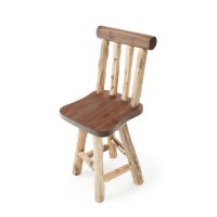 Walnut and White Cedar Side Barstool