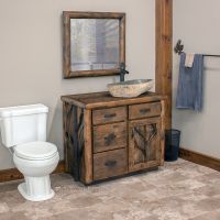 Woodland Forest Vanity Package 24" - 42"--Barnwood Lager
