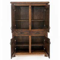 Olde Towne 2 Drawer Log Sweater Cabinet--Barnwood Lager finish