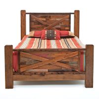 Barn Wood Bed in Vintage Colors