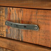 Drawer & Hand-forged Horseshoe Metal Handle detail