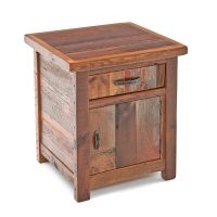 Barnwood End Table in Vintage Colors