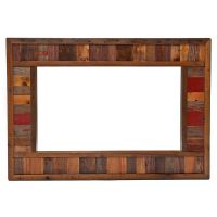 Barnwood Dresser Mirror in Vintage Colors