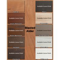 Blasted Alder Finish Options