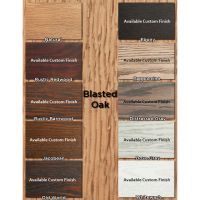 Blasted Oak Finish Options
