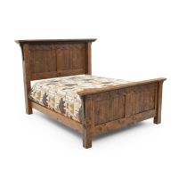 Rustic Barnwood Panel Bed
