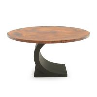 Hand-Hammered Copper Dining Table