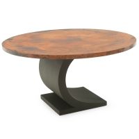 Hand-Hammered Copper Dining Table