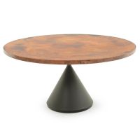 Modern Pendant Hammered Copper Dining Table