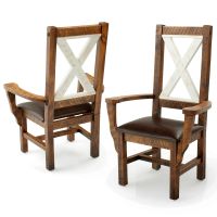 Western Winds Rustic Farmhouse Dining Arm Chairs