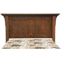 Rustic Barnwood Panel Bed
