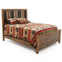 Walnut Falls Rustic Barnwood Bed