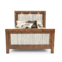 Rustic Ridge Whitewash Bed