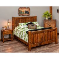 Prairie Pines Rustic Barnwood Bed