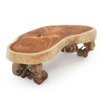Live Edge Golden Walnut Slab Coffee Table - Example Only