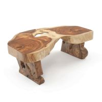 Live Edge Golden Walnut Slab Coffee Table - Example Only
