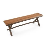 Rustic Live Edge Bench
