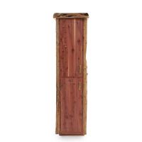 Rustic Red Cedar Log Bathroom Linen Closet - Hinge Left