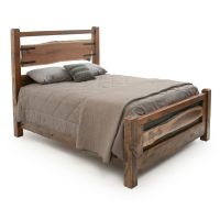 Live Edge Black Walnut Panel Bed
