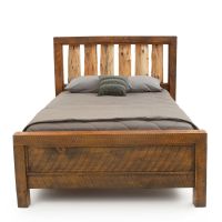 Rustic Cedar Spindled Barnwood Bed
