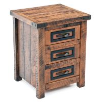 Copper Mesa 3 Drawer Nightstand
