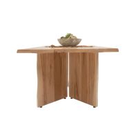 Canyon Ridge Dining Table - Hard Maple Top in Clear Finish with Ambrosia Maple Base in Clear Finish