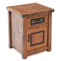 Autumn Woods Enclosed Nightstand--Hinge Right