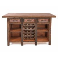 Copper Canyon 3 Panel Barn Wood Bar