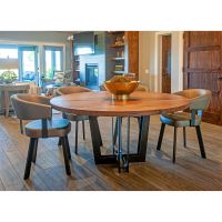 CUSTOM - Grissom Contemporary Upholstered Dining Chair - Metallo Metal Frame Finish - CUSTOM Shimmer Upholstery