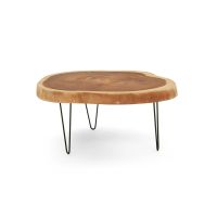 Golden Walnut Hairpin Coffee Table
