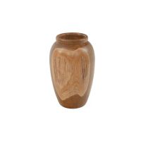 Teak Rustic Flower Vase - 16"H
