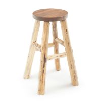 30" Cedar and Walnut Bar Stool