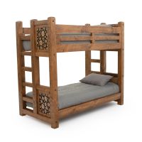 Rustic Campfire Barnwood Bunk Bed