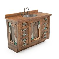 Rustic Mosaic Barnwood Vanity