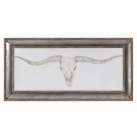 Western Skull Mount Framed Print