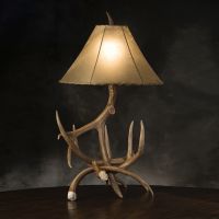 Real Antler Table Lamp - Natural Shade