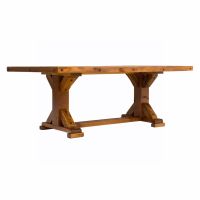 Windy Stables Reclaimed Barn Wood Trestle Dining Table