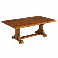 Windy Stables Reclaimed Barn Wood Trestle Dining Table