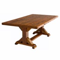 Windy Stables Reclaimed Barn Wood Trestle Dining Table