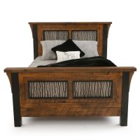 Winter Forest Rustic Barnwood Bed