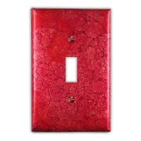 Wine Red 1 Toggle Copper Switch Plate