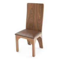 Contemporary Solid Wood Upholstered Dining Chair