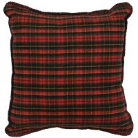 Wooded River Plaid Decor Pillow