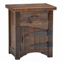 Woodland Park Rustic 1 Drawer Enclosed Nightstand